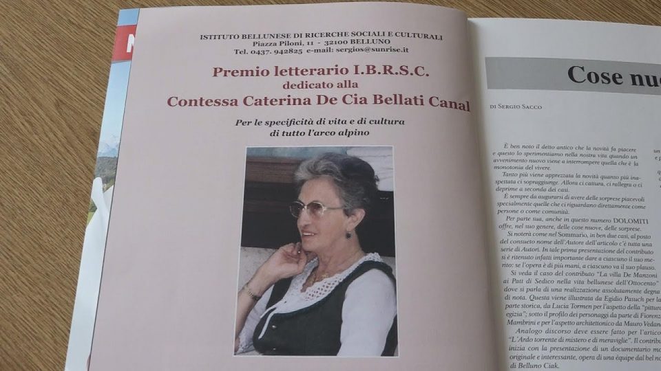 Ritorna il premio letterario I.B.R.S.C. dedicato alla Contessa Caterina De Cia Bellati Canal