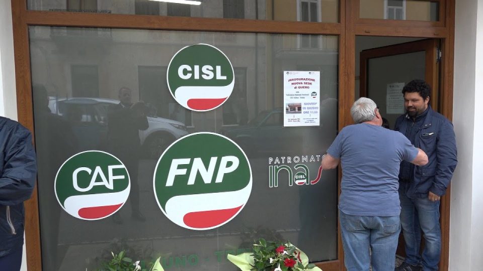 A Quero inaugurata la nuova sede della Federazione dei Pensionati della CISL