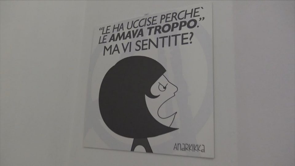 A Cortina le vignette di Anarkikka per dire no alla violenza contro le donne