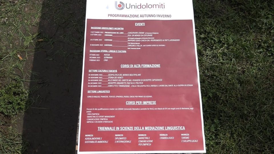 Nuove opportunità per i giovani e le imprese con il campus Universitario Unidolomiti