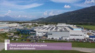 Clivet, posizionata la prima pietra del nuovo stabilimento