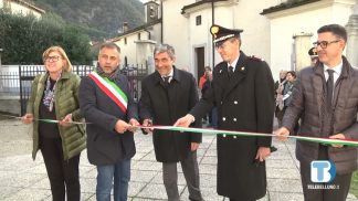 Taglio del nastro per la caserma provvisoria dei Carabinieri di Quero