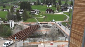 Il nuovo ponte di Crignes a Cortina