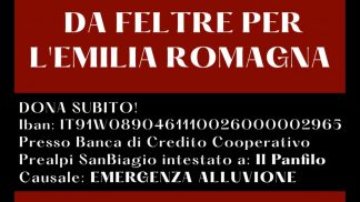 L’associazione feltrina “Il Panfilo” in aiuto alla popolazione dell’Emilia Romagna