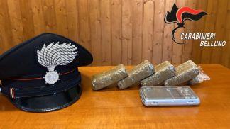 Operazione antidroga: i Carabinieri sequestrano 400 grammi di Hashish