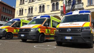 Presentate tre nuove ambulanze in dotazione all’Ulss Dolomiti