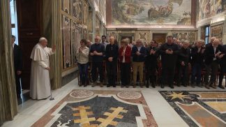 Papa Francesco accoglie superstiti del Vajont e fedeli bellunesi
